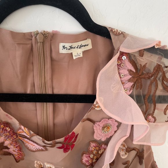 ⭐Botanic Butterflies Butterfly Bug Sequin Flutter Coquette Trendy Hip Mini Dress - Picture 7 of 9